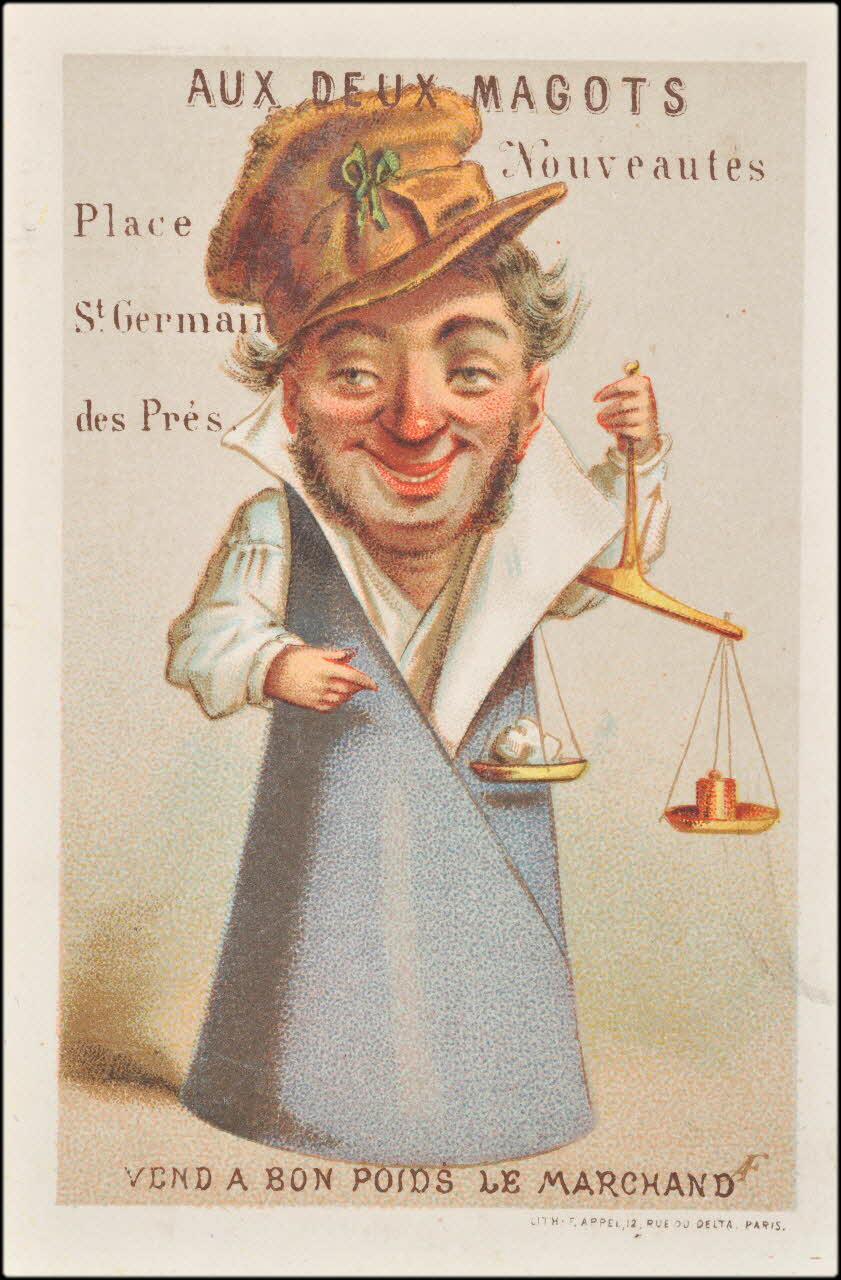 carte réclame chromo Paris 1878-1890 1995.1.1547.5 Photo