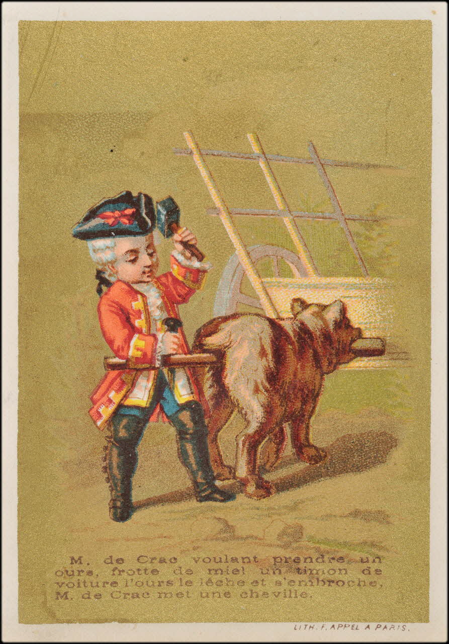 carte réclame chromo Paris 1878-1890 1995.1.1549.12 Photo