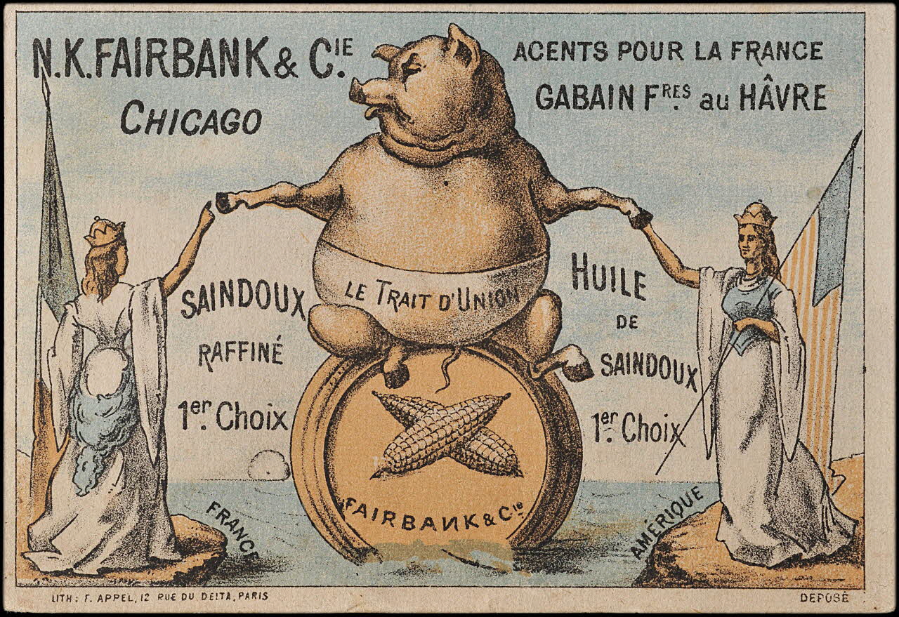 carte réclame chromo Paris 1878-1890 1995.1.1572.2 Photo