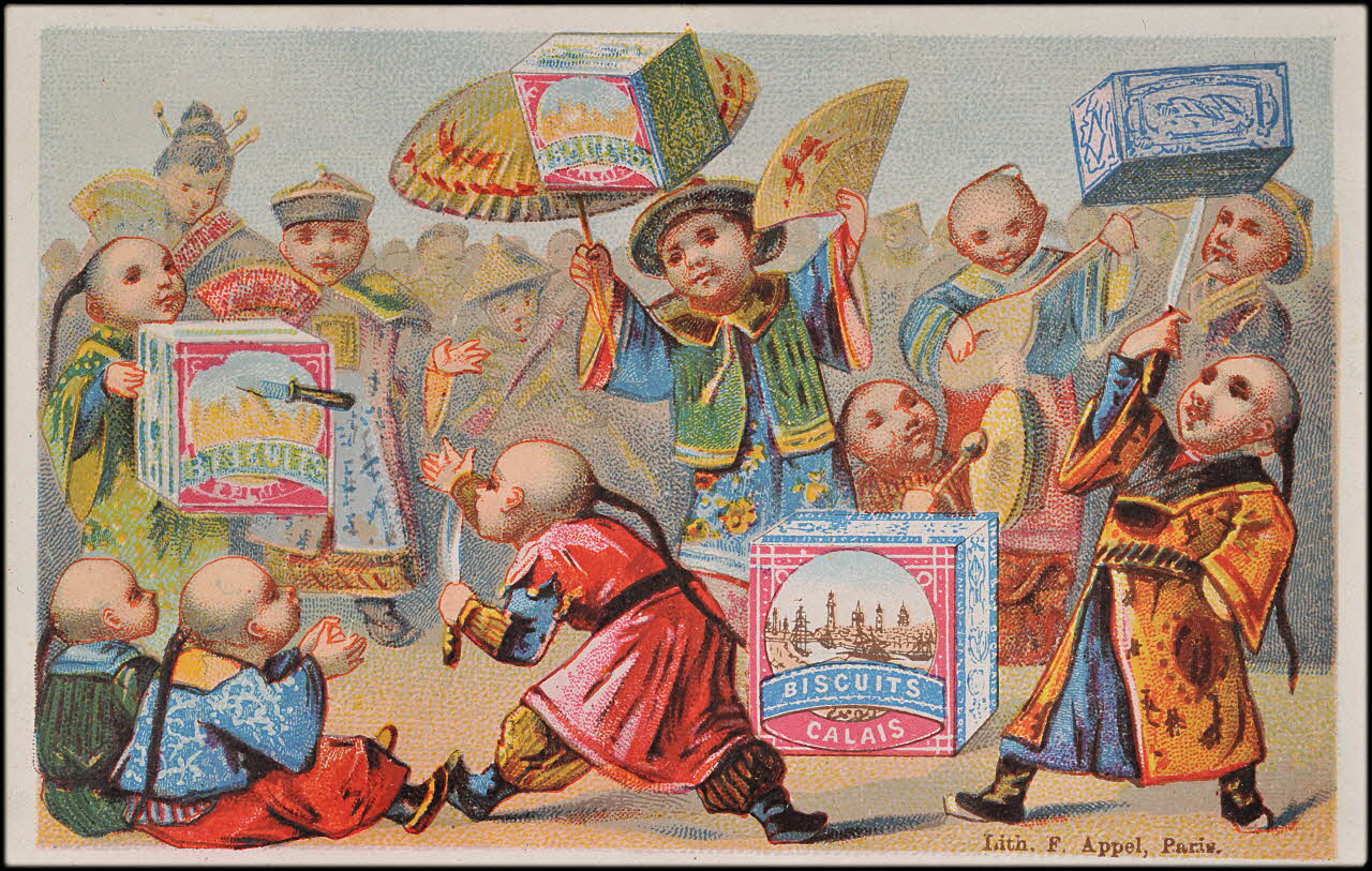 carte réclame chromo Paris 1878-1890 1995.1.1573.1 Photo