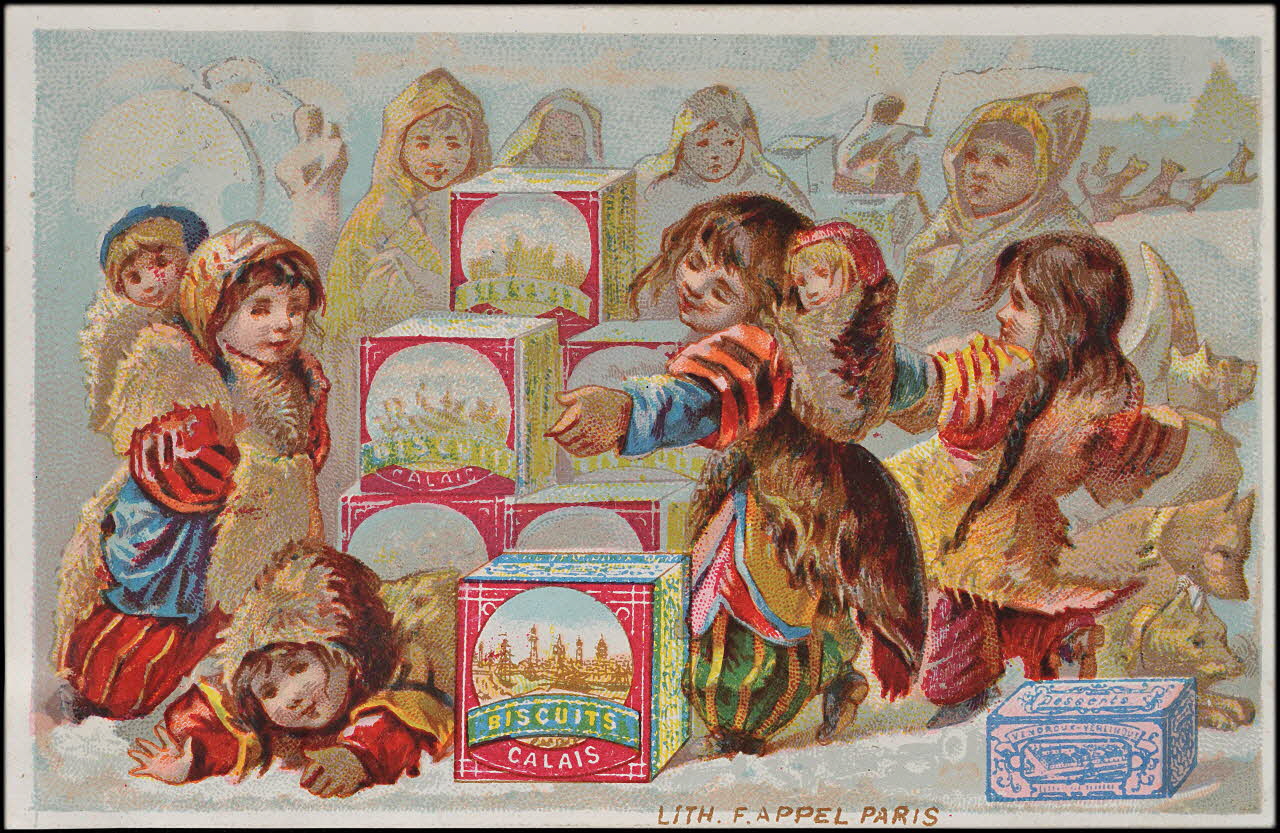 carte réclame chromo Paris 1878-1890 1995.1.1573.2 Photo