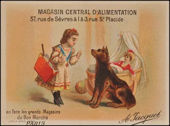 carte réclame chromo Paris 1878-1890 1995.1.1576.16 Photo