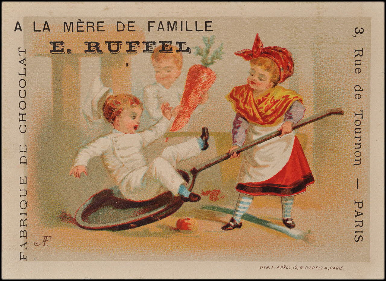 carte réclame chromo Paris 1878-1890 1995.1.1577.2 Photo