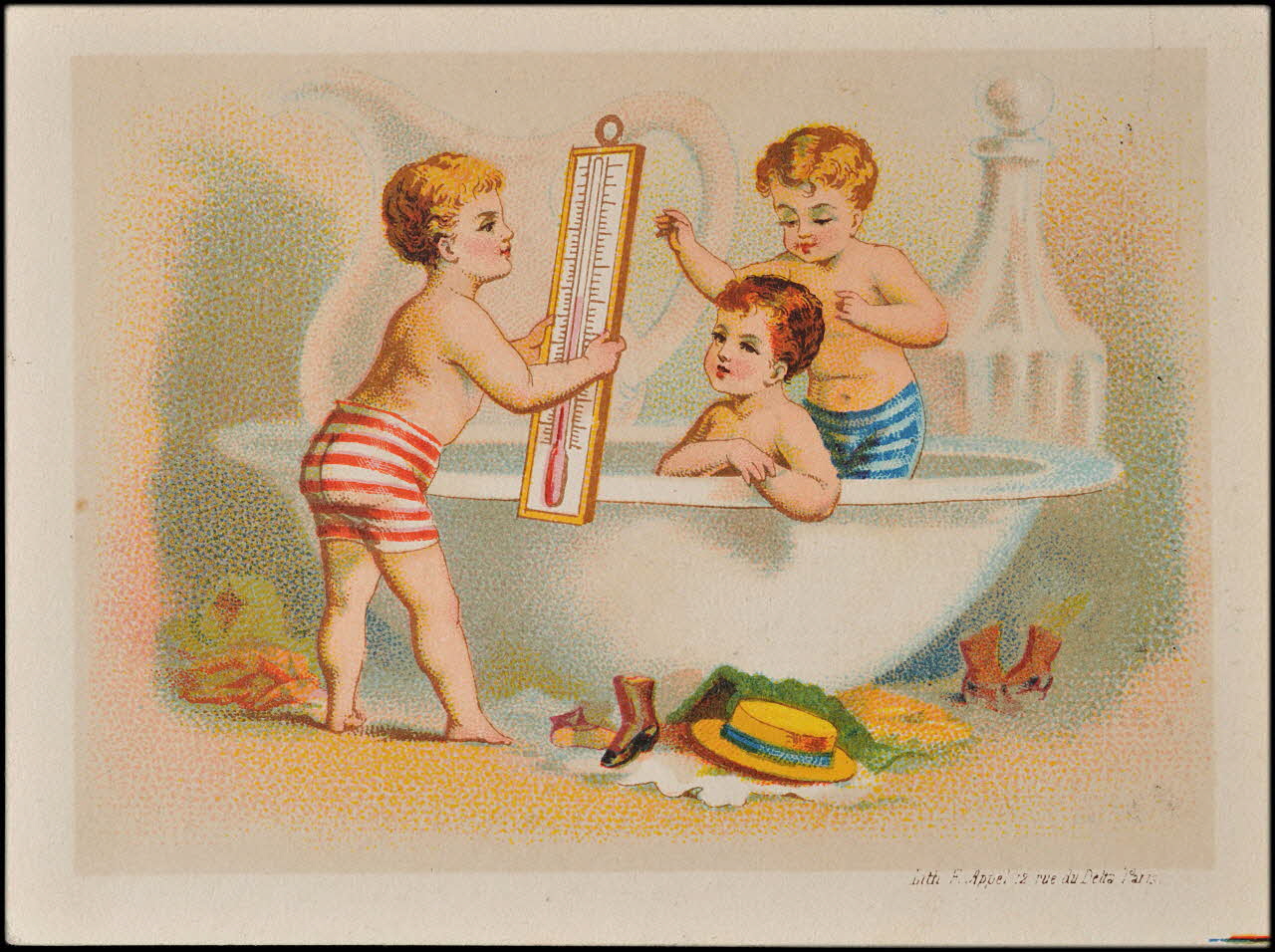 carte réclame chromo Paris 1878-1890 1995.1.1577.4 Photo