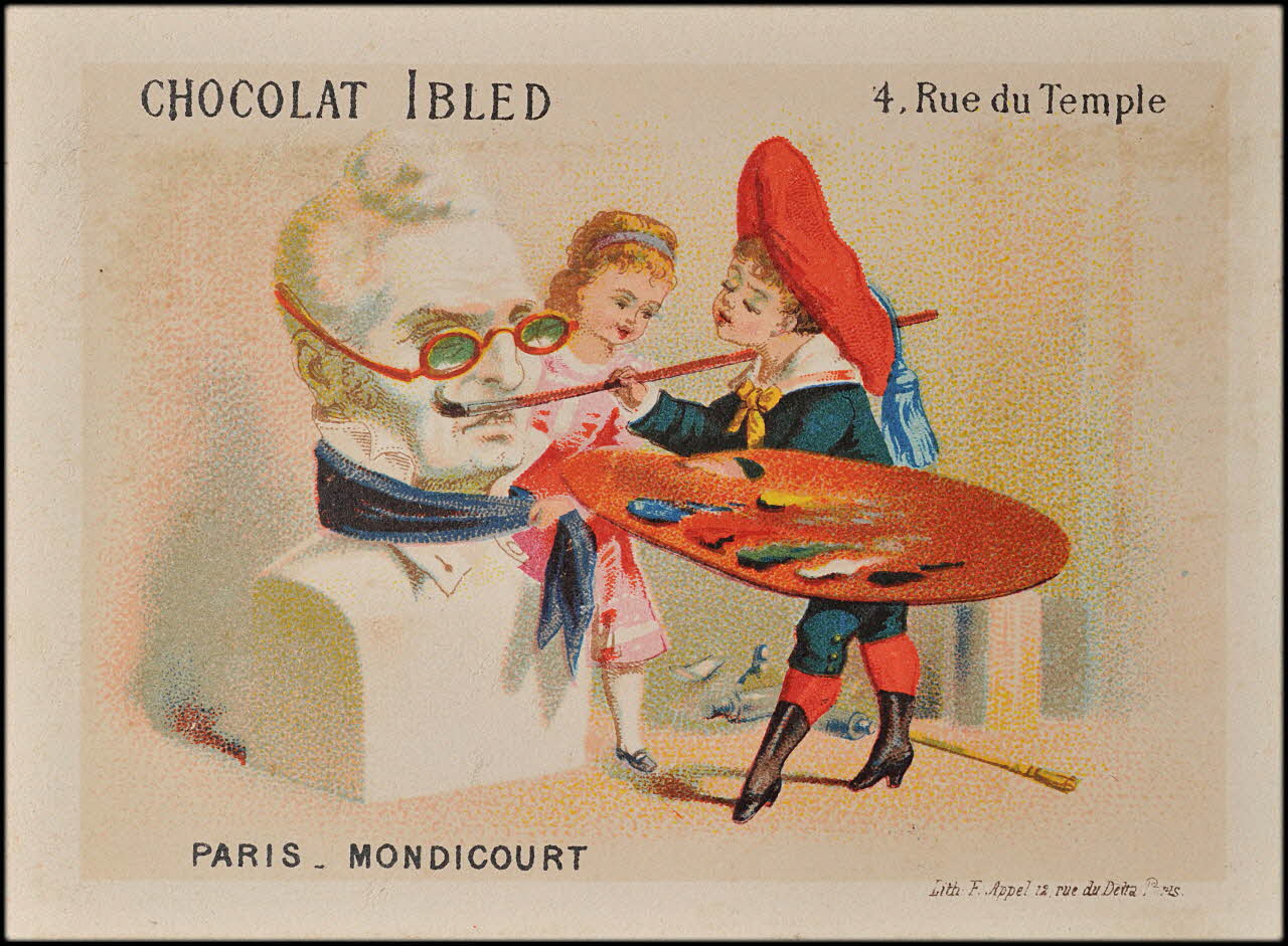 carte réclame chromo Paris 1878-1890 1995.1.1577.7 Photo