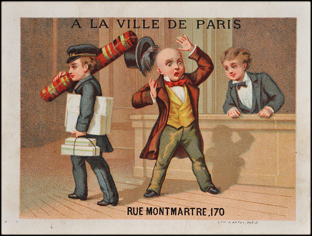 carte réclame chromo Paris 1878-1890 1995.1.1578.15 Photo