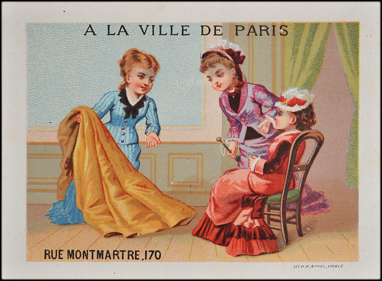 carte réclame chromo Paris 1878-1890 1995.1.1578.16 Photo