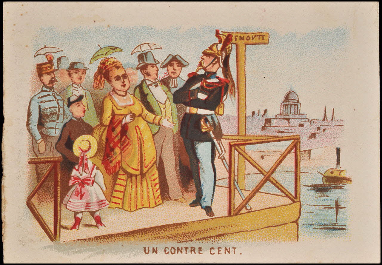 carte réclame chromo Paris 1878-1890 1995.1.1584.6 Photo