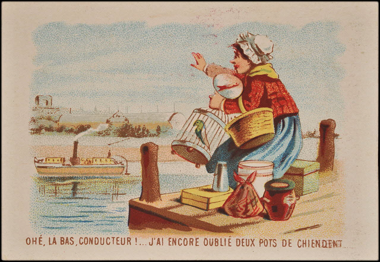 carte réclame chromo Paris 1878-1890 1995.1.1584.8 Photo