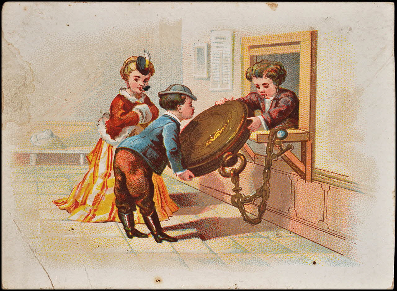 carte réclame chromo Paris 1878-1890 1995.1.1586.8 Photo