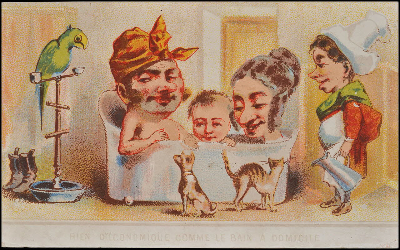 carte réclame chromo Paris 1878-1890 1995.1.1589.1 Photo