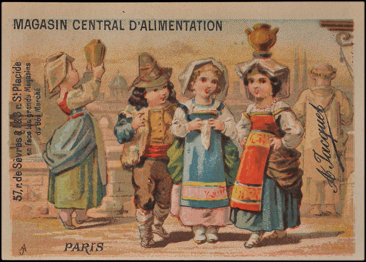 carte réclame chromo Paris 1878-1890 1995.1.1597.1 Photo