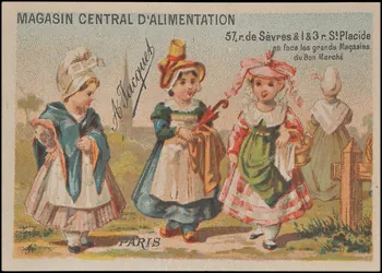 carte réclame chromo Paris 1878-1890 1995.1.1597.7 Photo