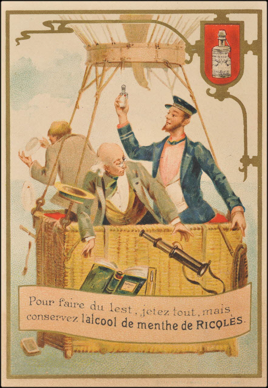Baster & Vieillemard carte réclame chromo Paris 1896-1906 1995.1.160.6  Photo