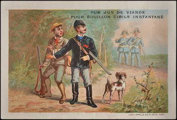 Parrot et Cie successeur carte réclame chromo Paris 1878-1890 1995.1.1600.1  Photo