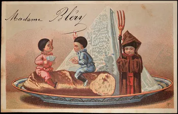 carte réclame chromo Paris 1878-1890 1995.1.1606.12 Photo