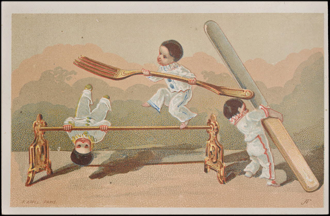 carte réclame chromo Paris 1878-1890 1995.1.1606.2 Photo