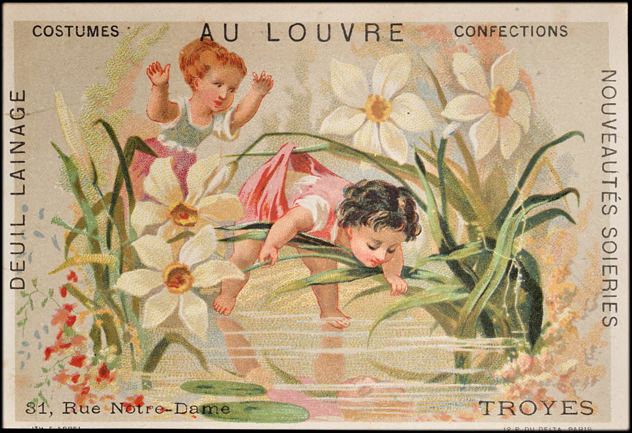 carte réclame chromo Paris 1878-1890 1995.1.1607.3 Photo