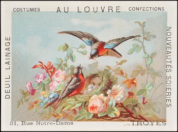 carte réclame chromo Paris 1878-1890 1995.1.1611.12 Photo