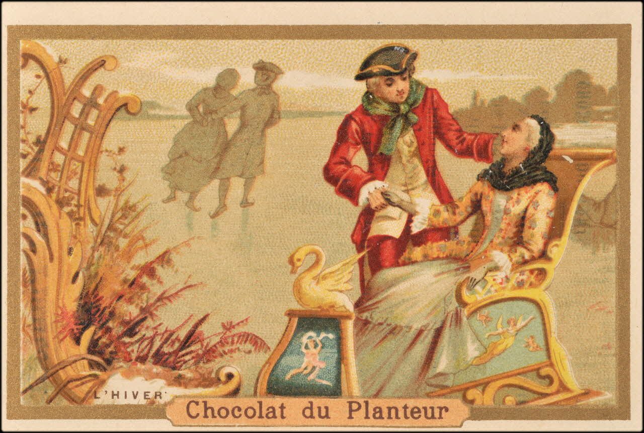Baster & Vieillemard carte réclame chromo Paris 1889-1895 1995.1.163.2 Photo