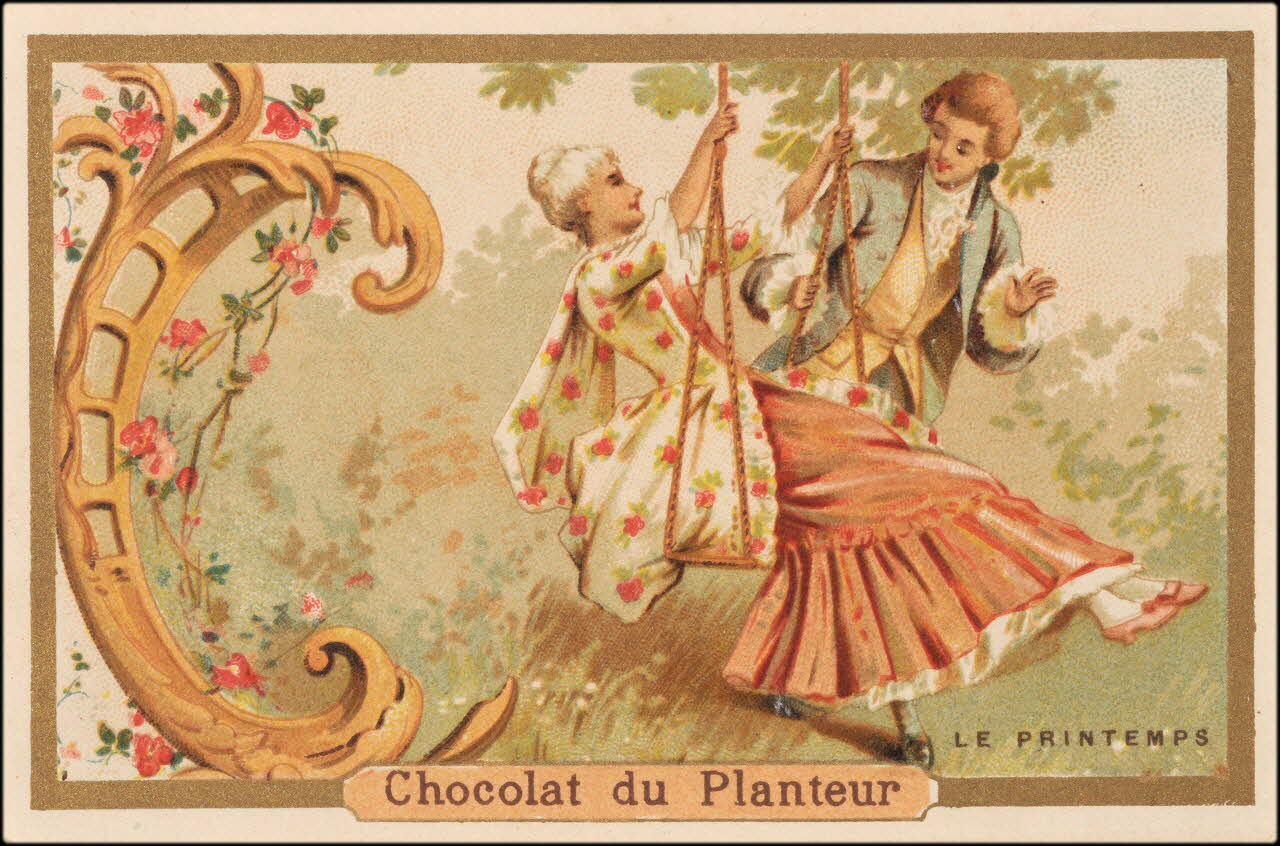 Baster & Vieillemard carte réclame chromo Paris 1889-1895 1995.1.163.3 Photo