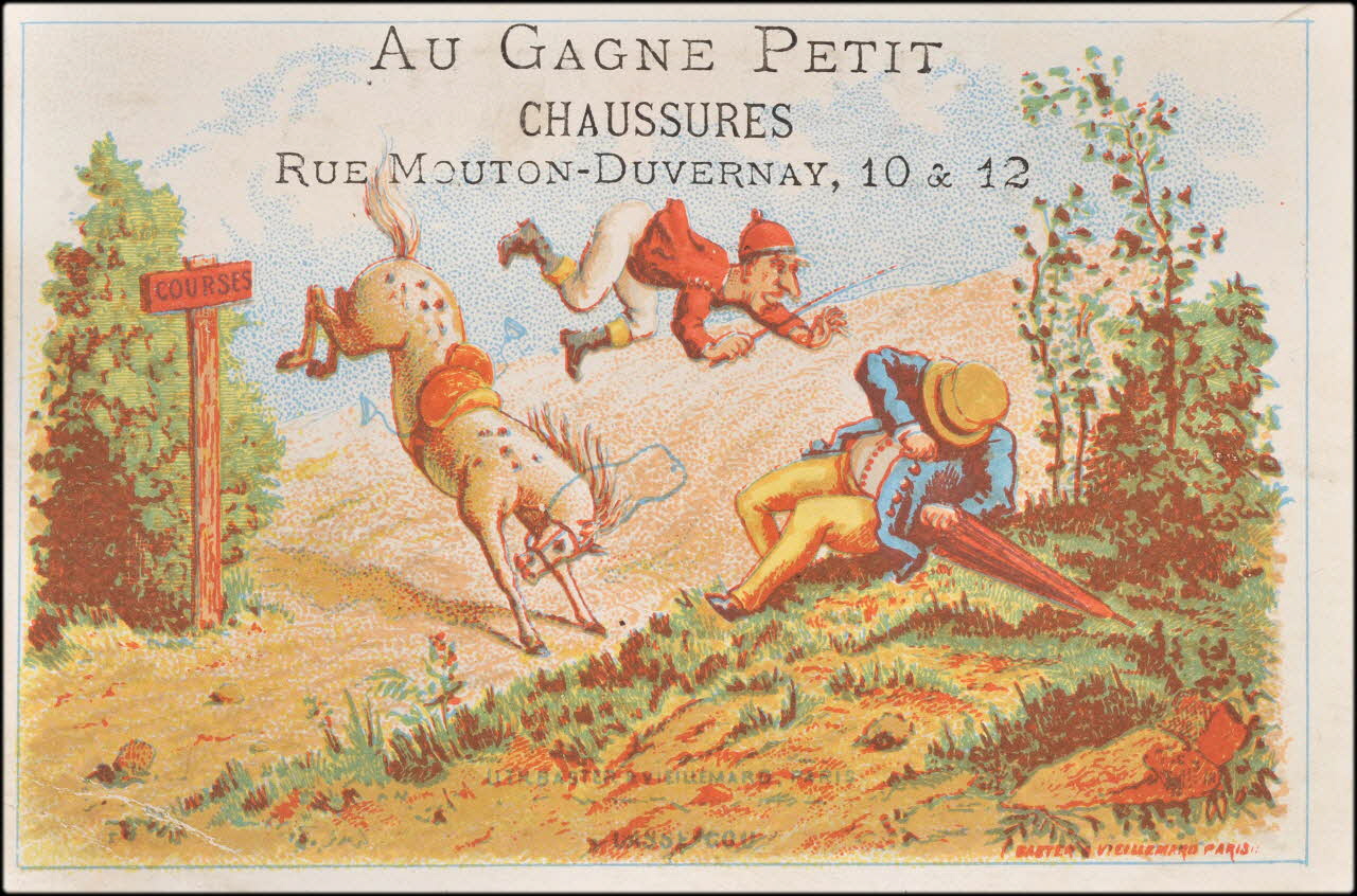 Baster & Vieillemard carte réclame chromo Paris 1878-1885 1995.1.1631.2 Photo