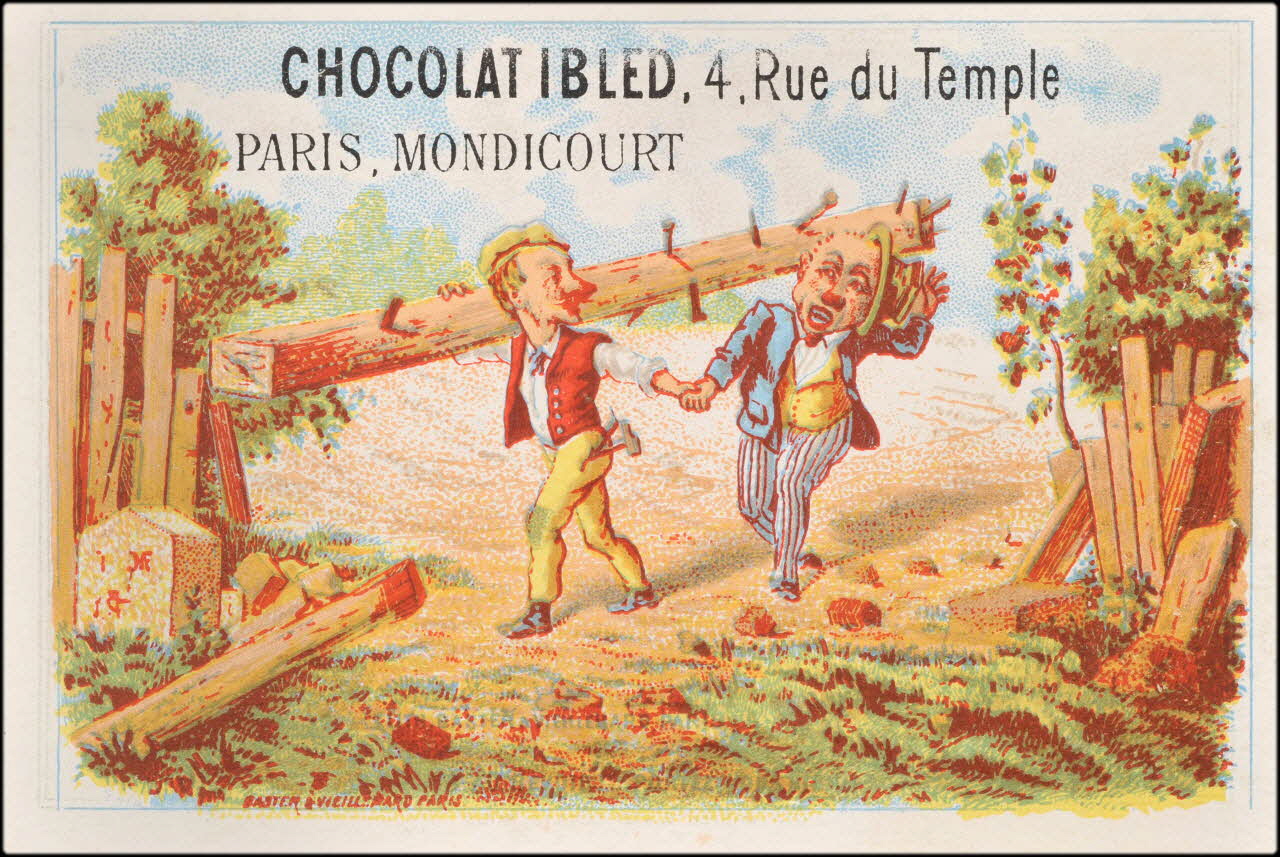 Baster & Vieillemard carte réclame chromo Paris 1878-1885 1995.1.1631.3 Photo