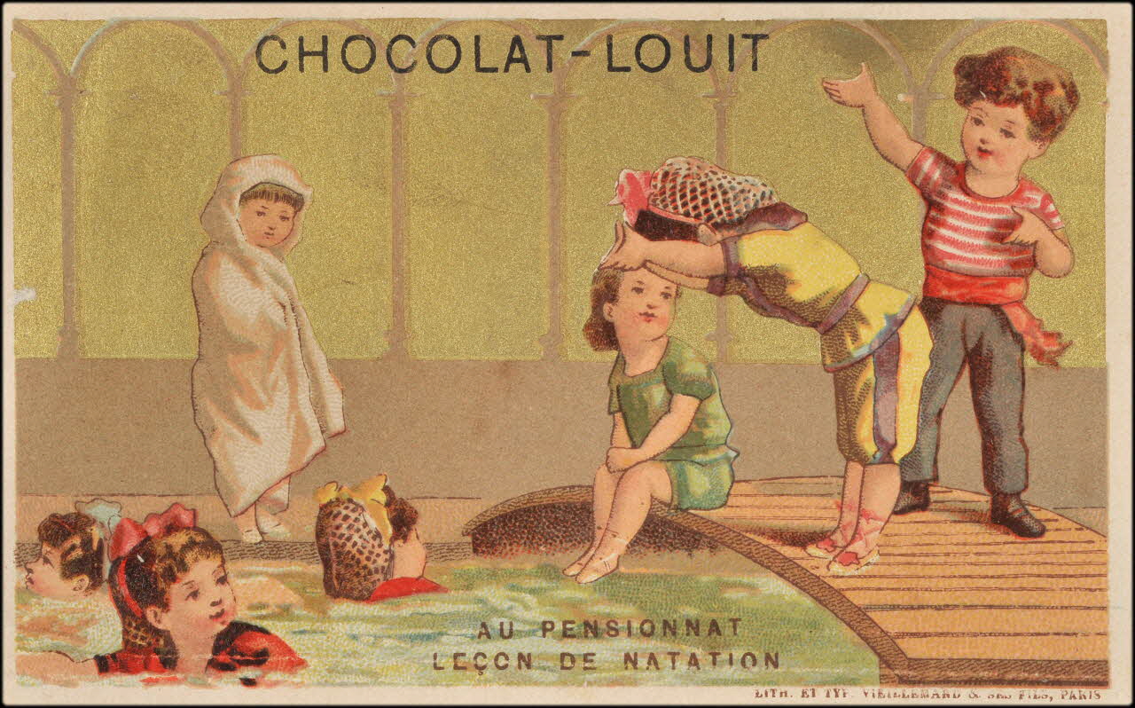 Baster & Vieillemard carte réclame chromo Paris 1886-1895 1995.1.1633.1 Photo