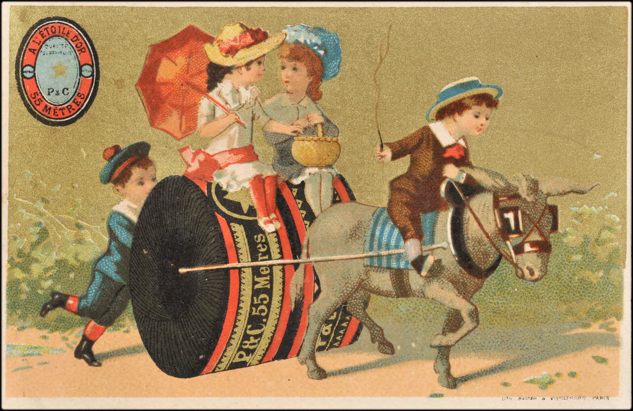 Baster & Vieillemard carte réclame chromo Paris 1878-1885 1995.1.1636.1 Photo