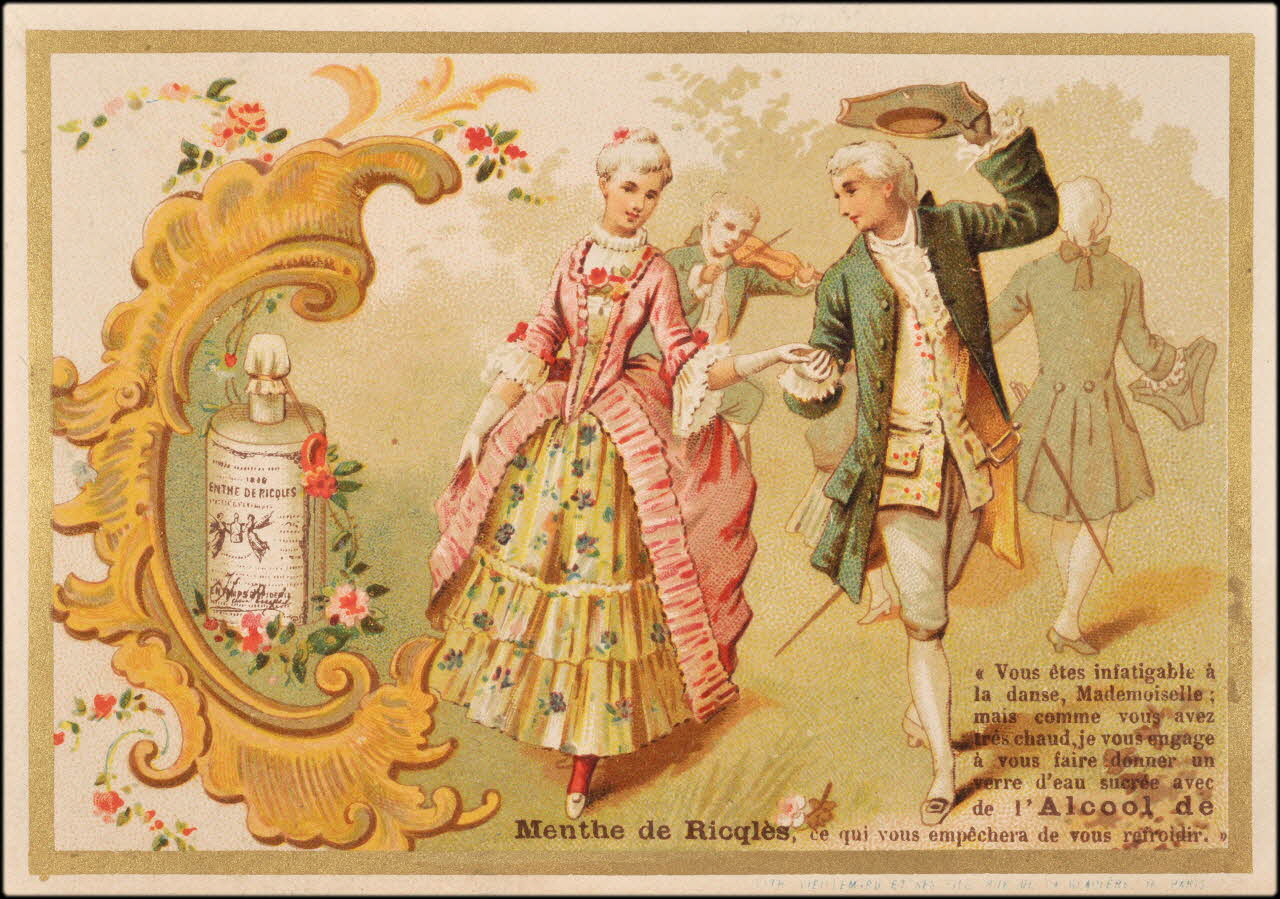 Baster & Vieillemard carte réclame chromo Paris 1889-1895 1995.1.164.1 Photo