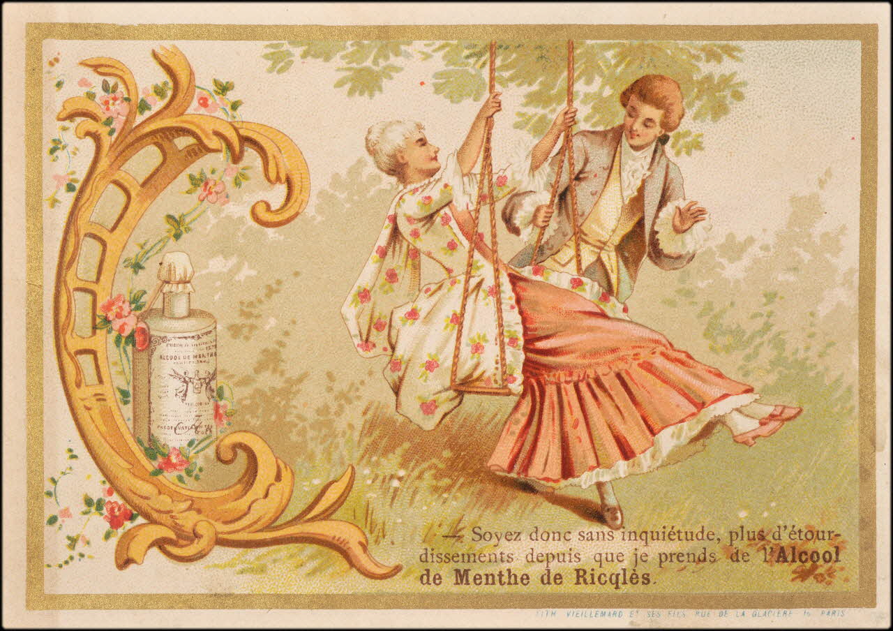 Baster & Vieillemard carte réclame chromo Paris 1889-1895 1995.1.164.3 Photo