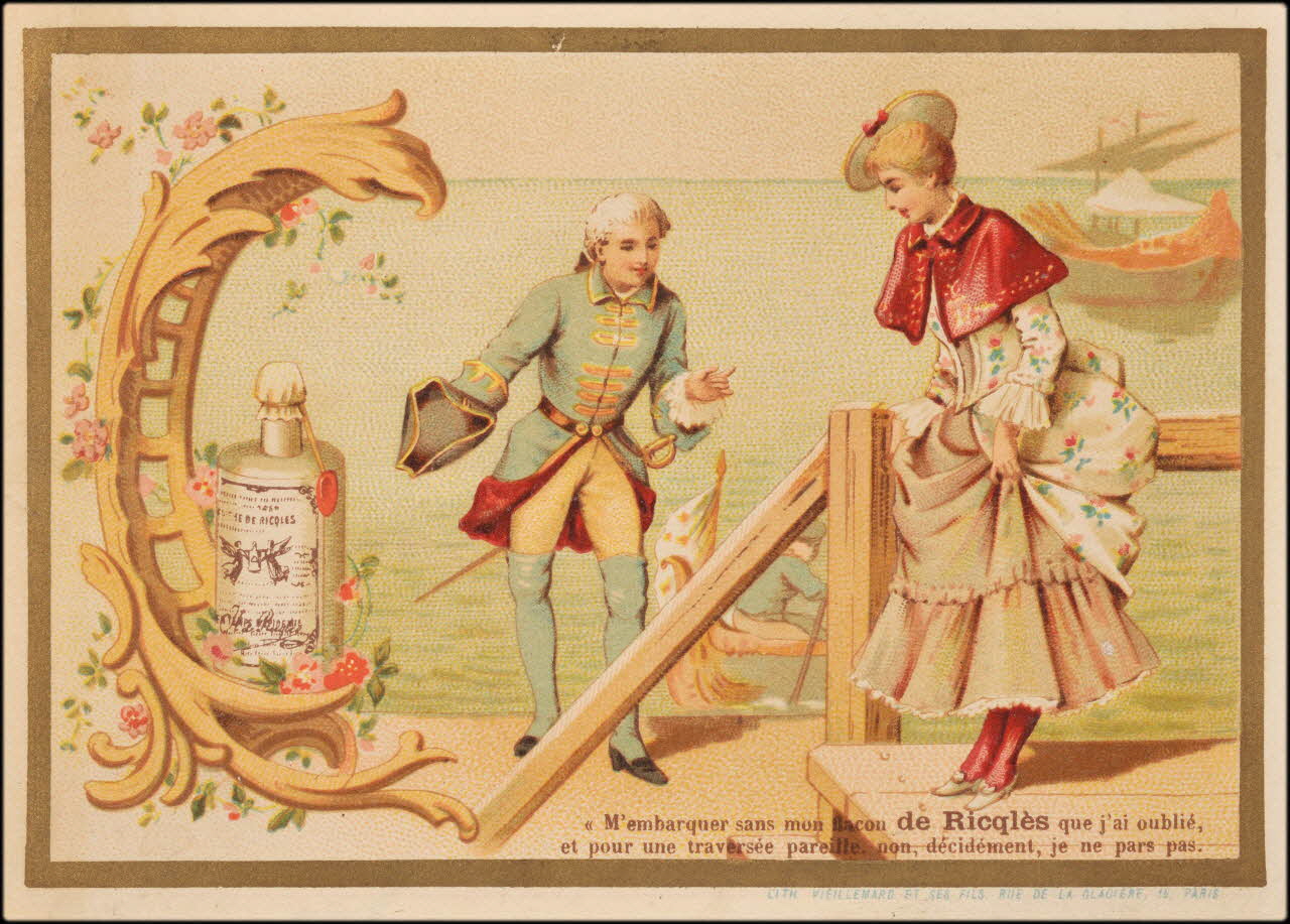 Baster & Vieillemard carte réclame chromo Paris 1889-1895 1995.1.164.4 Photo