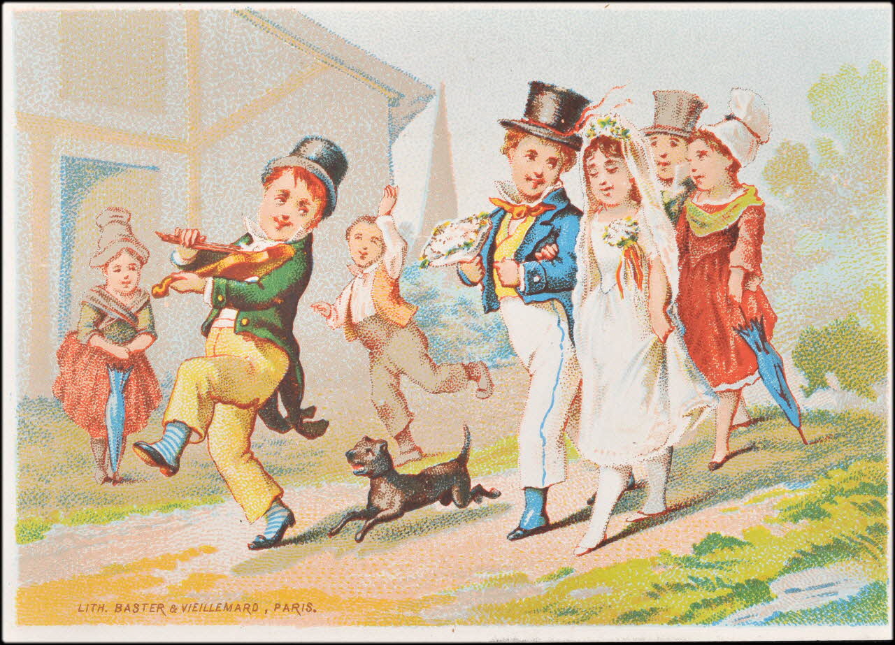 Pierre Vieillemard ; Baster & Vieillemard carte réclame chromo Paris 1878-1889 1995.1.1641.1 Photo