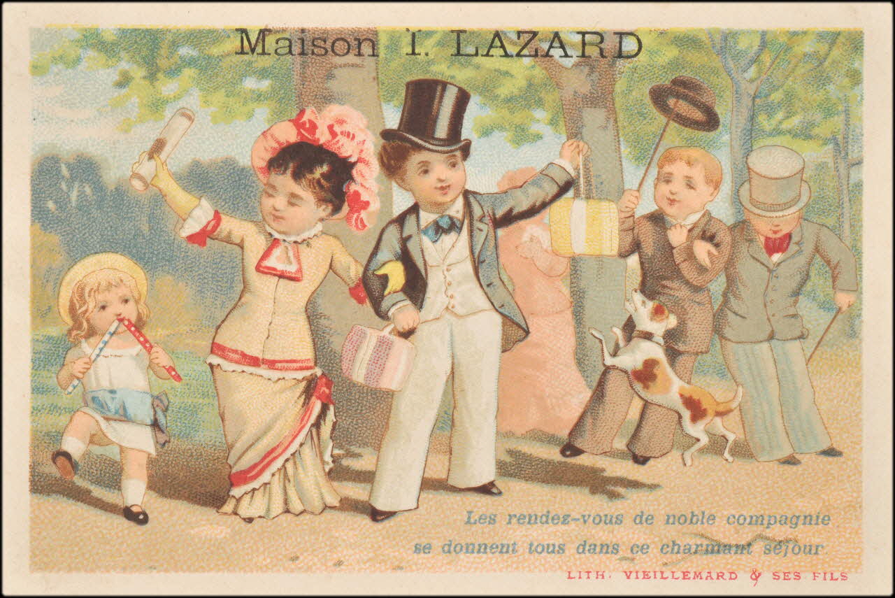 Pierre Vieillemard carte réclame chromo Paris 1886-1895 1995.1.1642.2 Photo