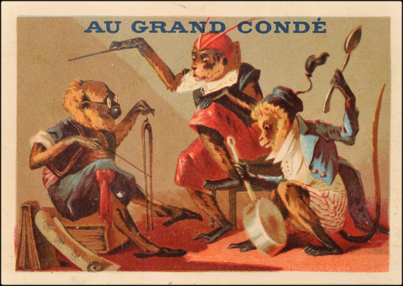 Baster & Vieillemard carte réclame chromo Paris 1878-1885 1995.1.1647.2 Photo