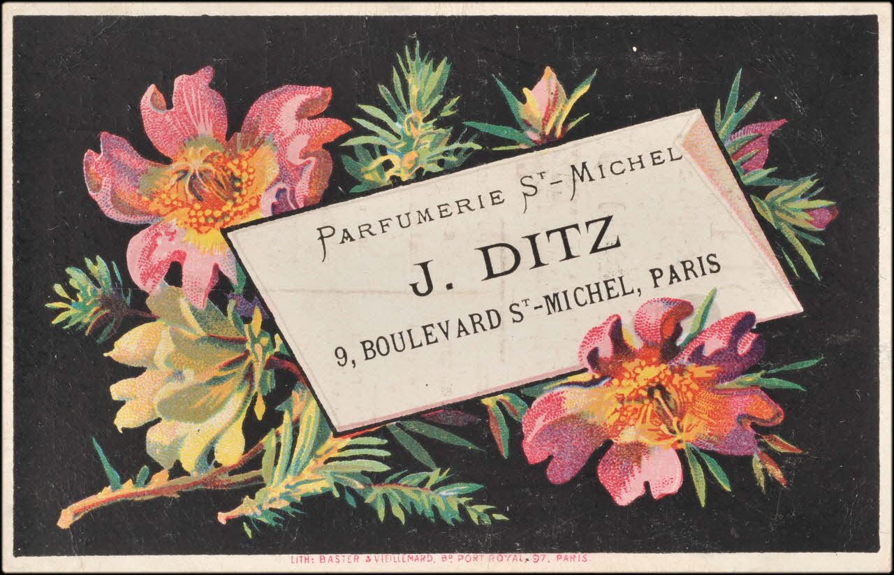 Baster & Vieillemard carte réclame chromo Paris 1878-1885 1995.1.1648.1 Photo