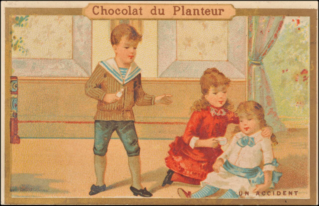 Baster & Vieillemard ; La Compagnie coloniale carte réclame chromo Paris 1878-1914 1995.1.1663.1 Photo