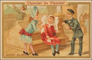 Baster & Vieillemard ; La Compagnie coloniale carte réclame chromo Paris 1878-1914 1995.1.1663.10 Photo
