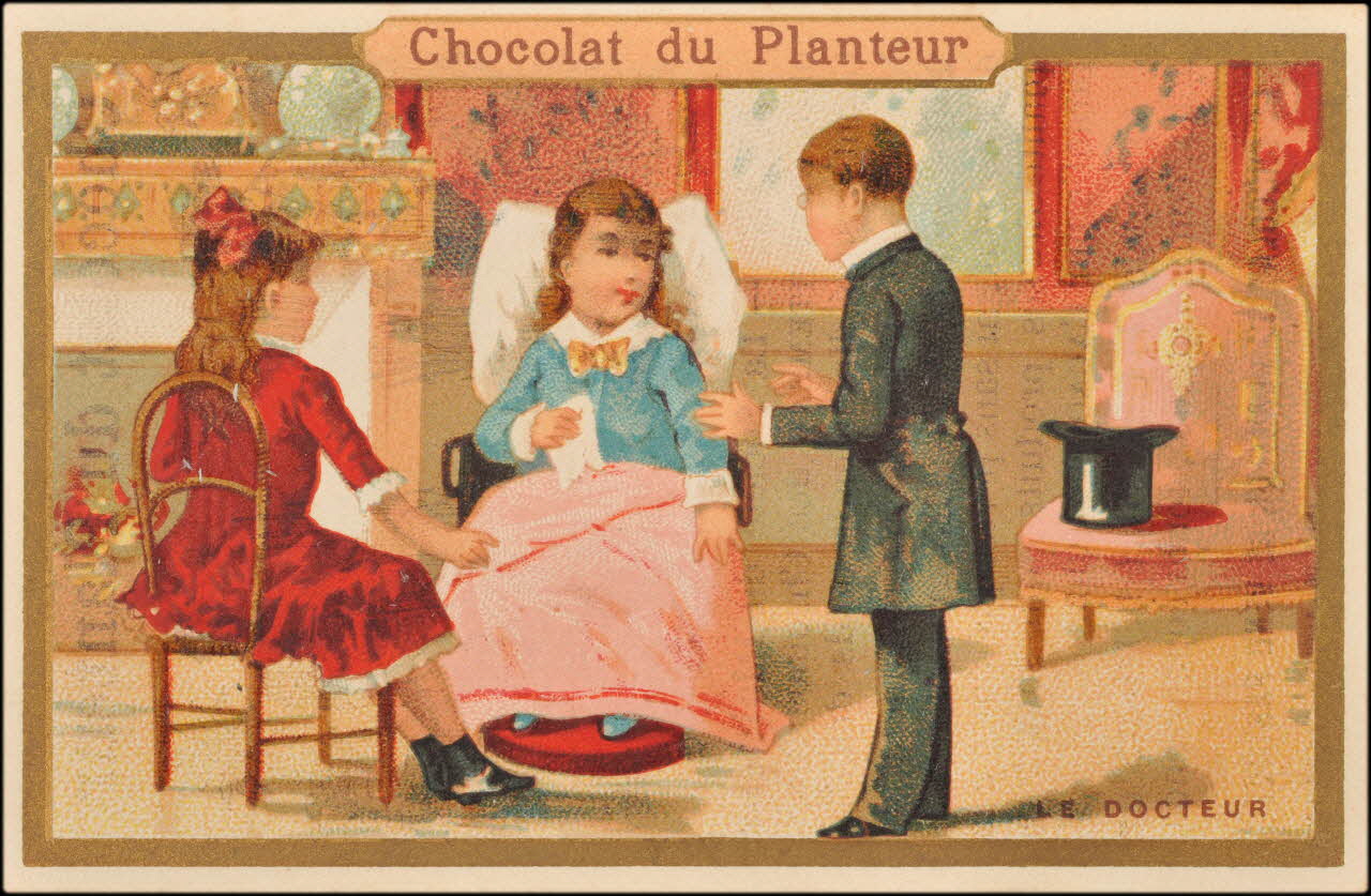 Baster & Vieillemard ; La Compagnie coloniale carte réclame chromo Paris 1878-1914 1995.1.1663.3 Photo