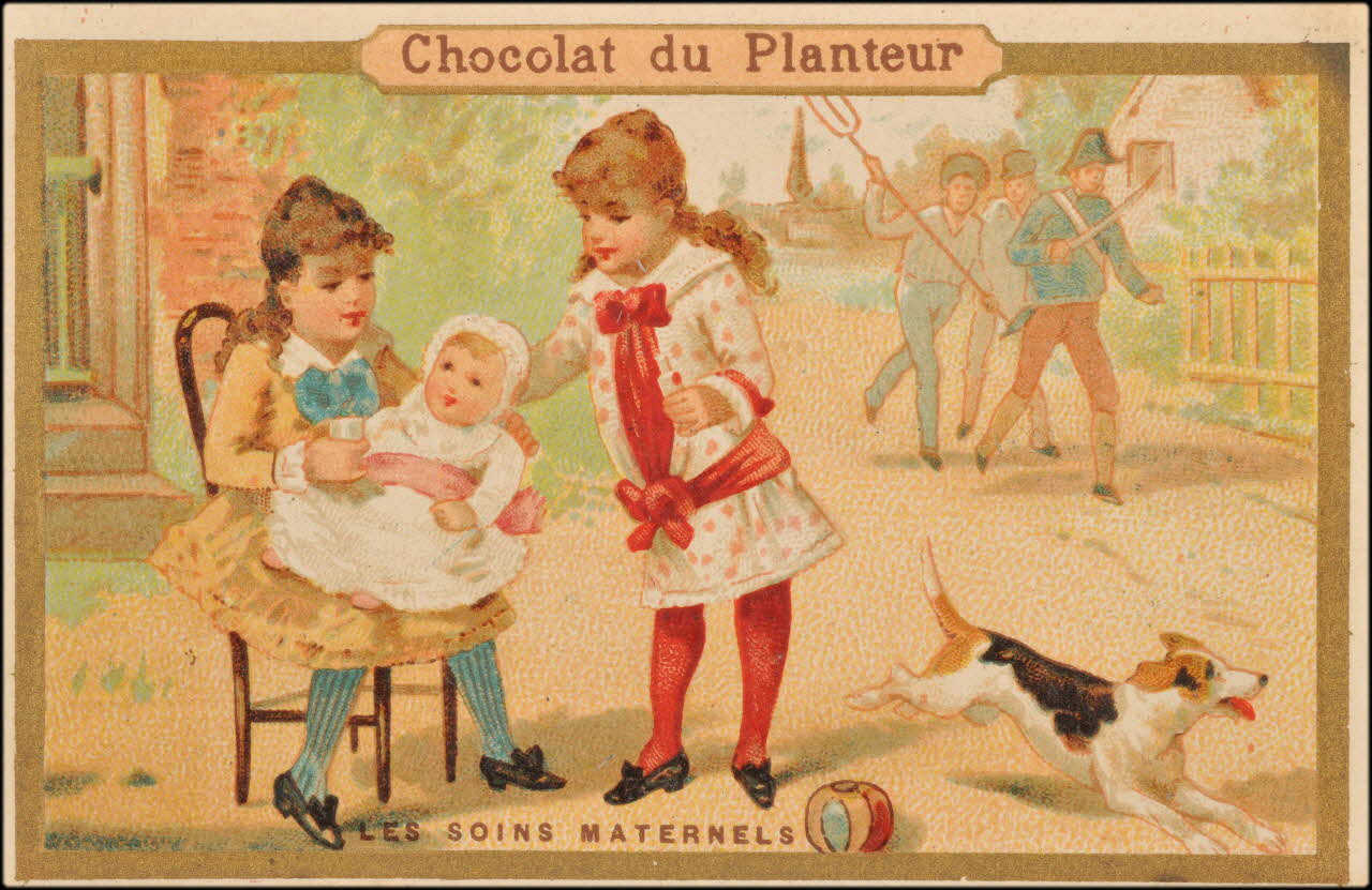 Baster & Vieillemard ; La Compagnie coloniale carte réclame chromo Paris 1878-1914 1995.1.1663.7 Photo