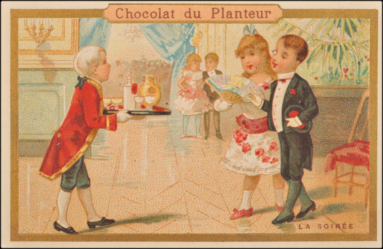 Baster & Vieillemard ; La Compagnie coloniale carte réclame chromo Paris 1878-1914 1995.1.1663.8 Photo