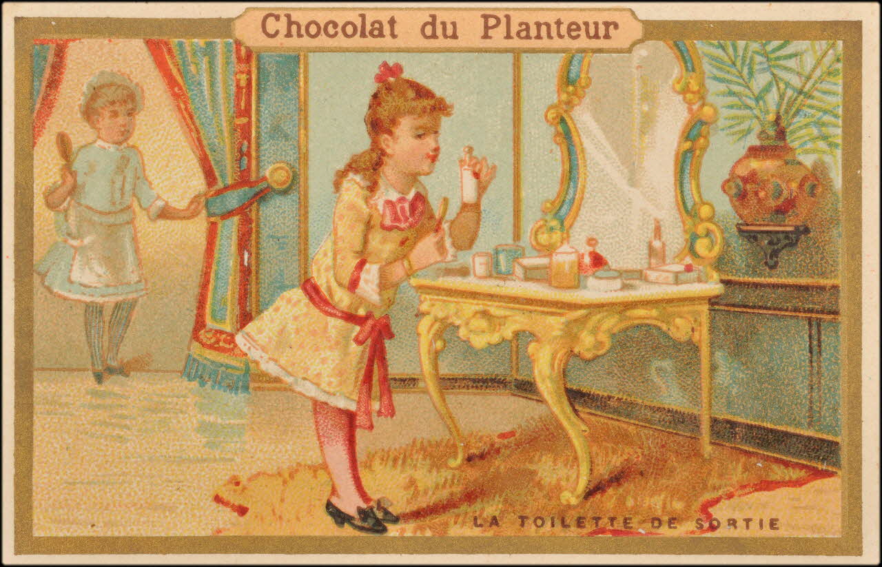 Baster & Vieillemard ; La Compagnie coloniale carte réclame chromo Paris 1878-1914 1995.1.1663.9 Photo