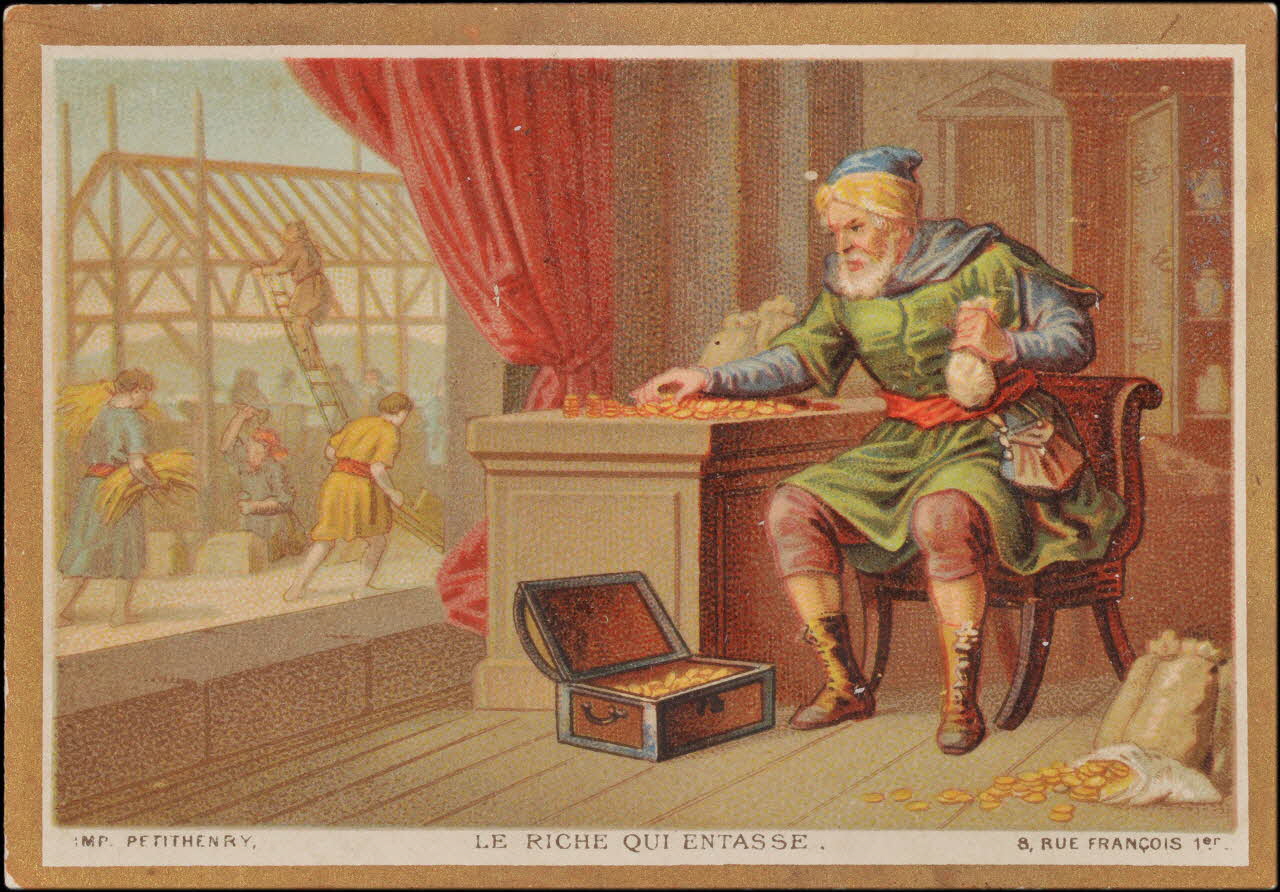 Romanet ; Henry Petit carte réclame chromo Paris 1885-1907 1995.1.1687.15 Photo