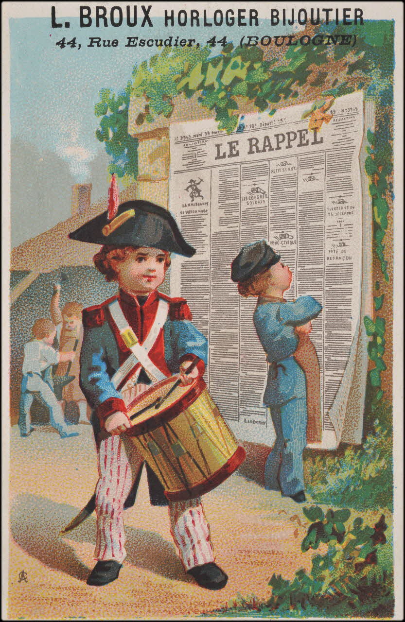 Alfred Clarey carte réclame chromo Paris 1878-1893 1995.1.179.19 Photo