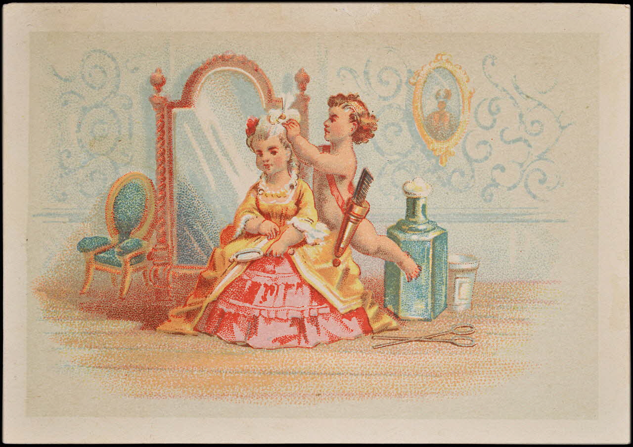 carte réclame chromo Paris 1875-1886 1995.1.1853.2 Photo