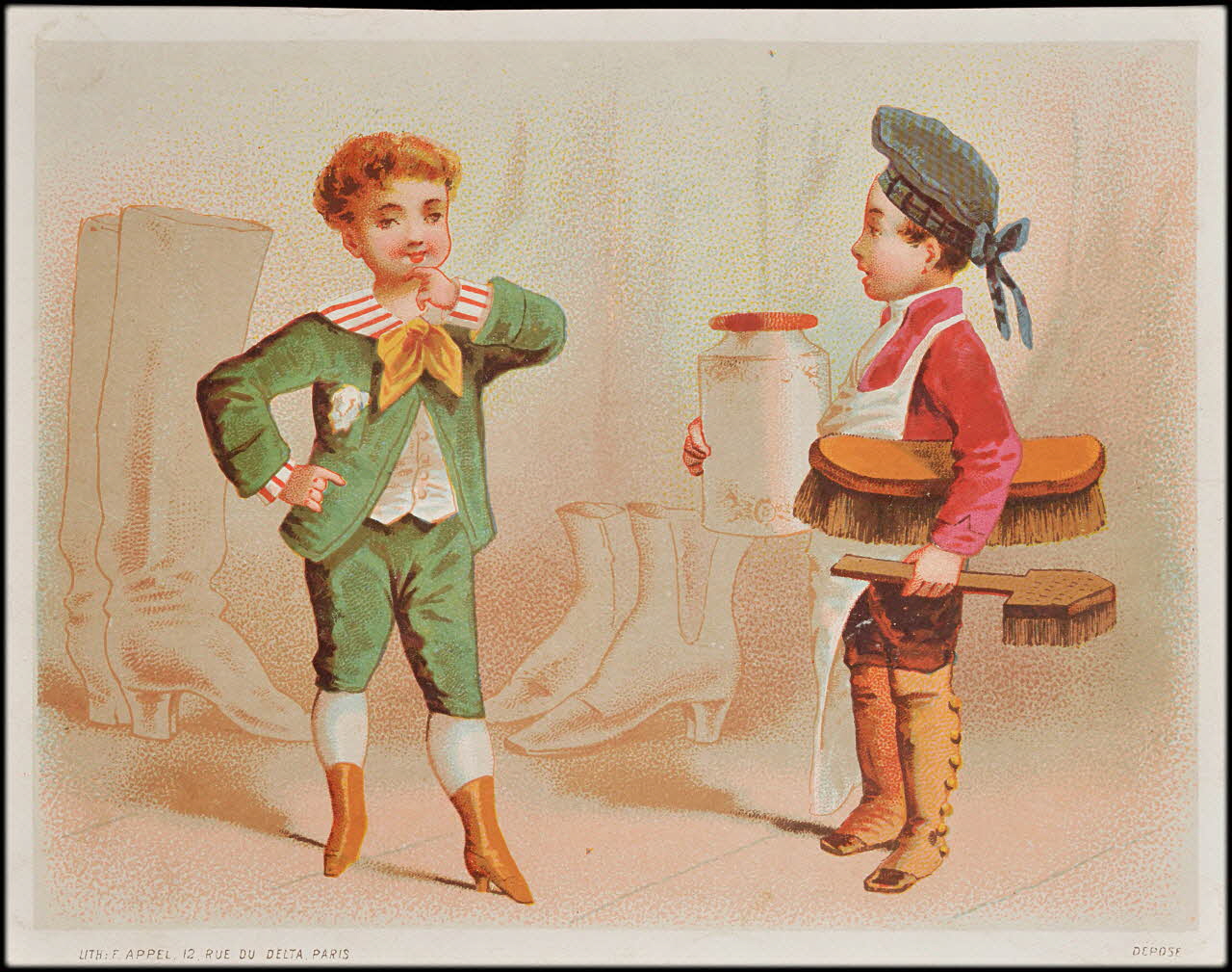 carte réclame chromo Paris 1875-1886 1995.1.1854.1 Photo