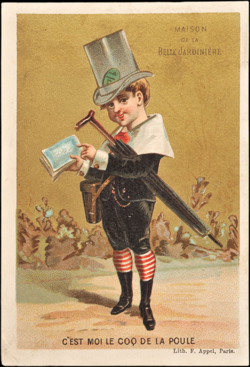 carte réclame chromo Paris 1875-1890 1995.1.1859.2 Photo