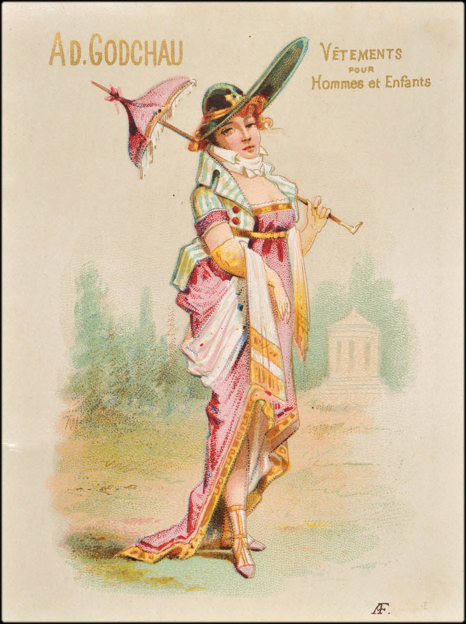 carte réclame chromo Paris 1875-1886 1995.1.1860.1 Photo