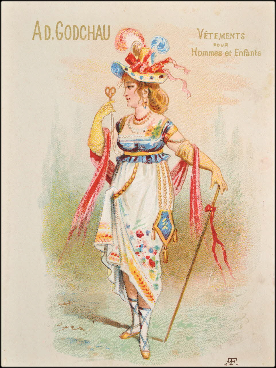carte réclame chromo Paris 1875-1886 1995.1.1860.2 Photo