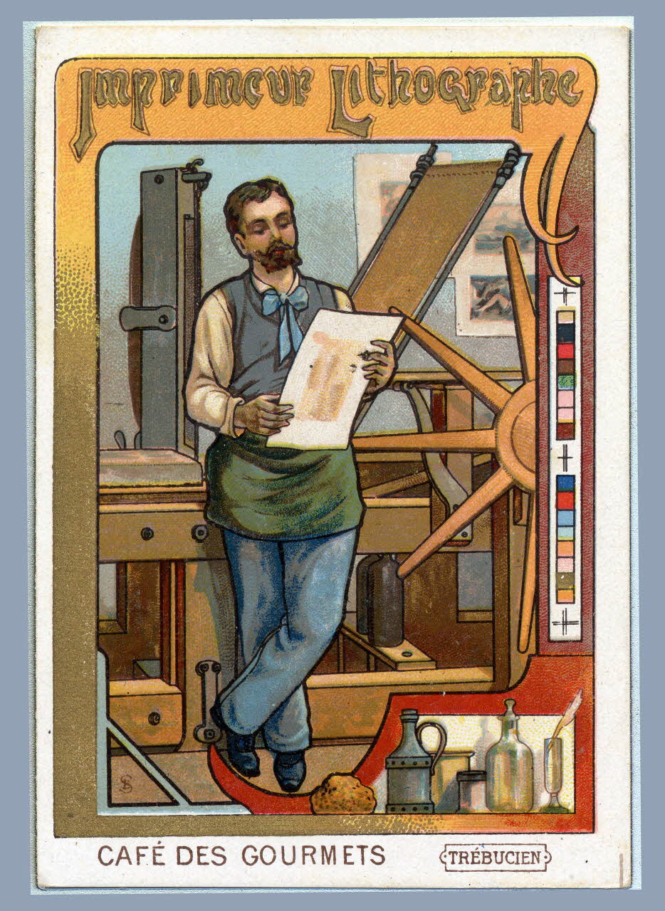 Jehenne carte réclame chromo Paris 1895-1920 1995.1.1892.8 Photo